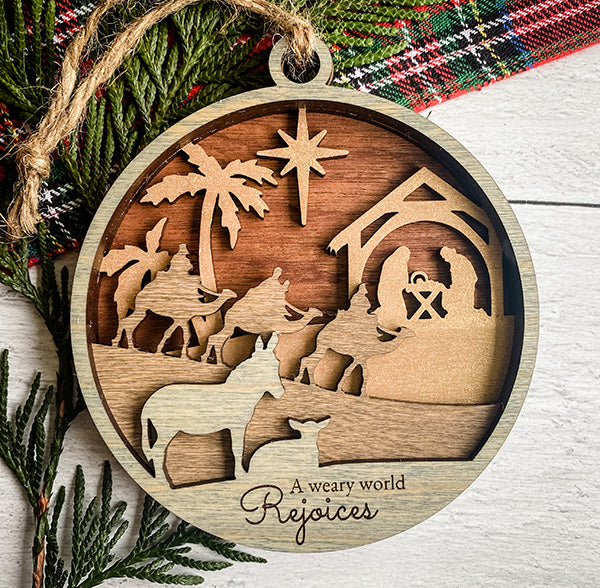 Nativity Ornament - 4 Layers