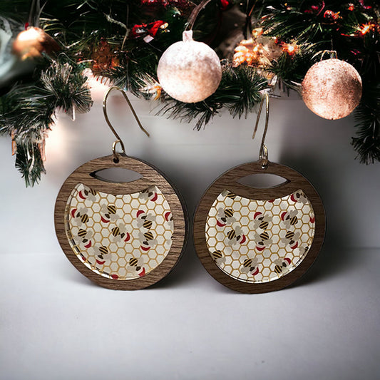 Santa Bees Earrings
